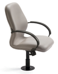 0197 - Government Commercial Furniture - Jury Seating, Fixed Base, Rotating, Return to Original Position